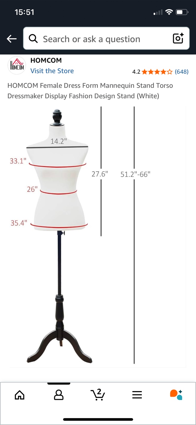 Female Mannequin Torso for dressmaking - photo 4