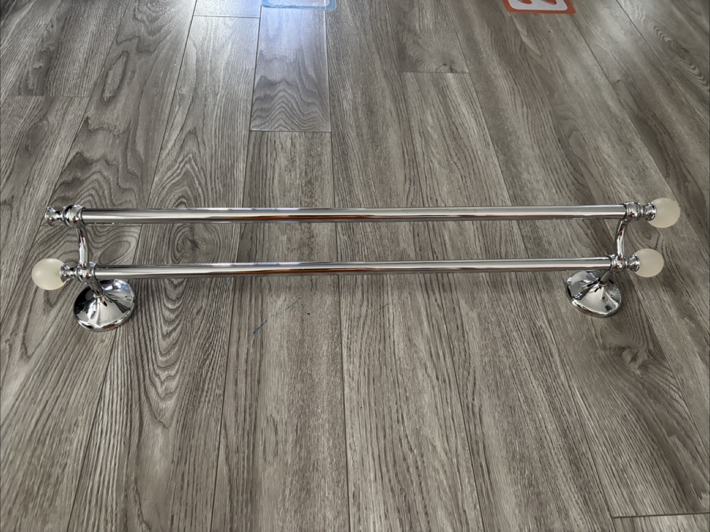 Chrome Double Towel Bar