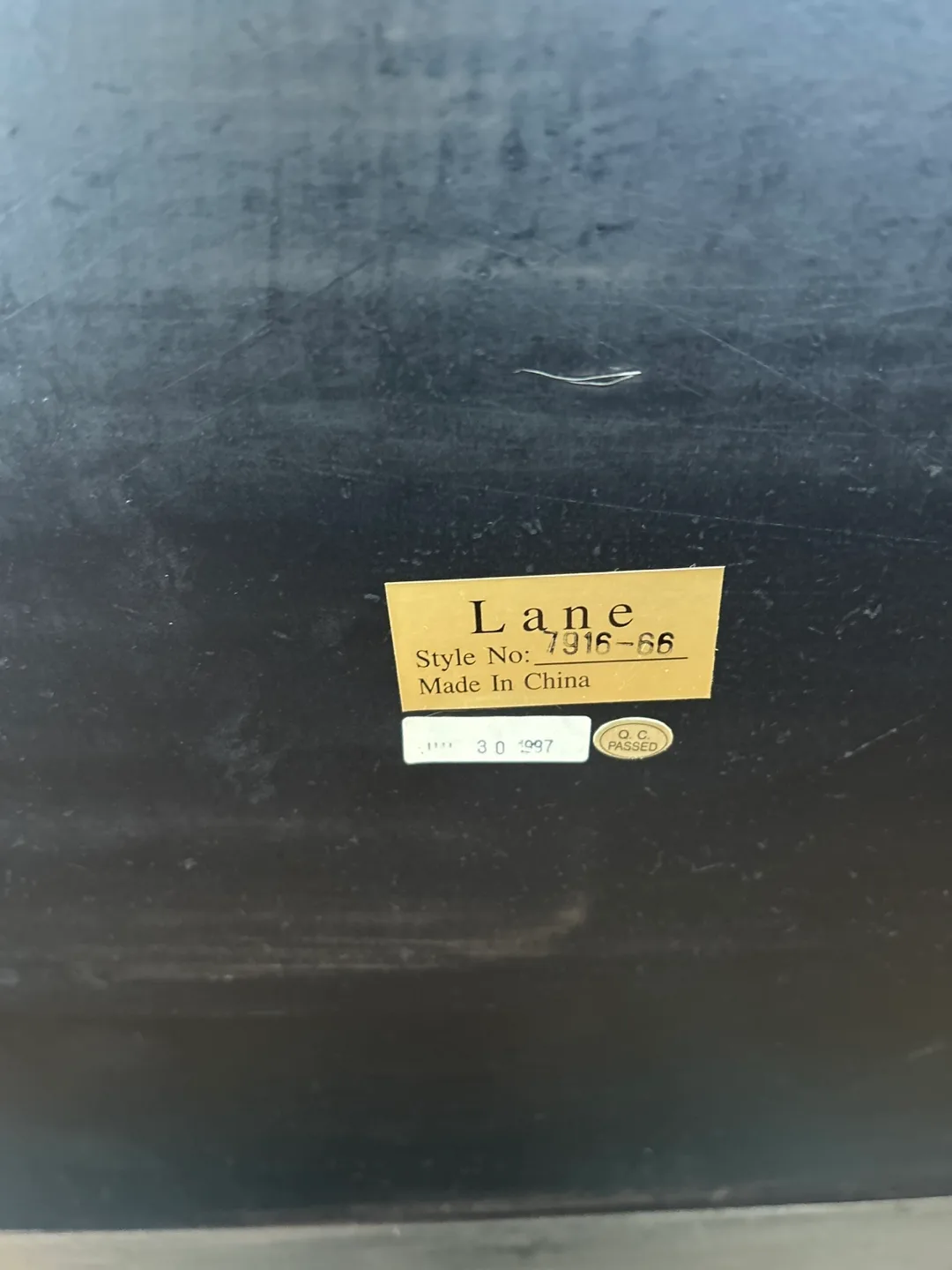 Red End Table with Gold Accents image indicator(9)