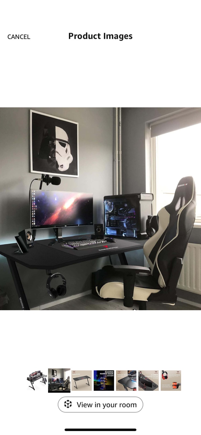 55 inch Gaming Desk with original packaging - photo 3