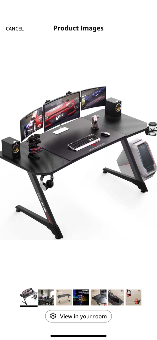 55 inch Gaming Desk with original packaging - photo 4
