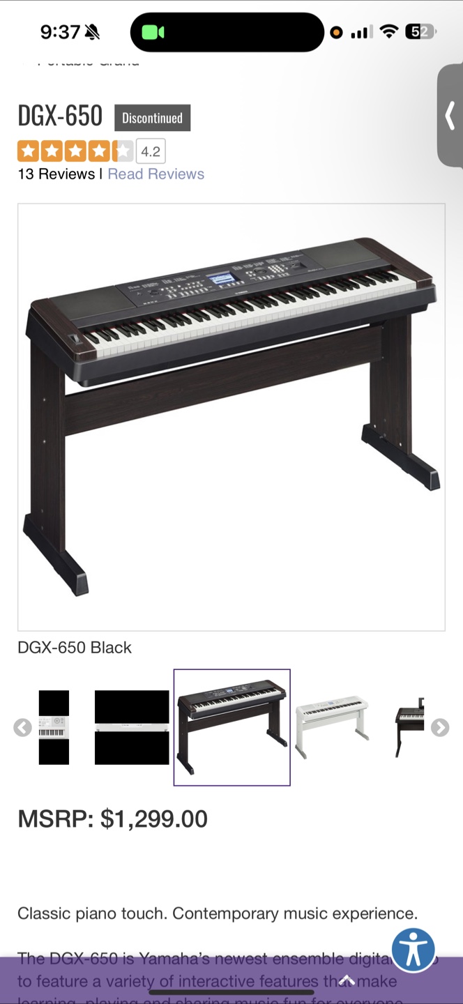 🎹 Yamaha DGX-650 88-Key Digital Piano