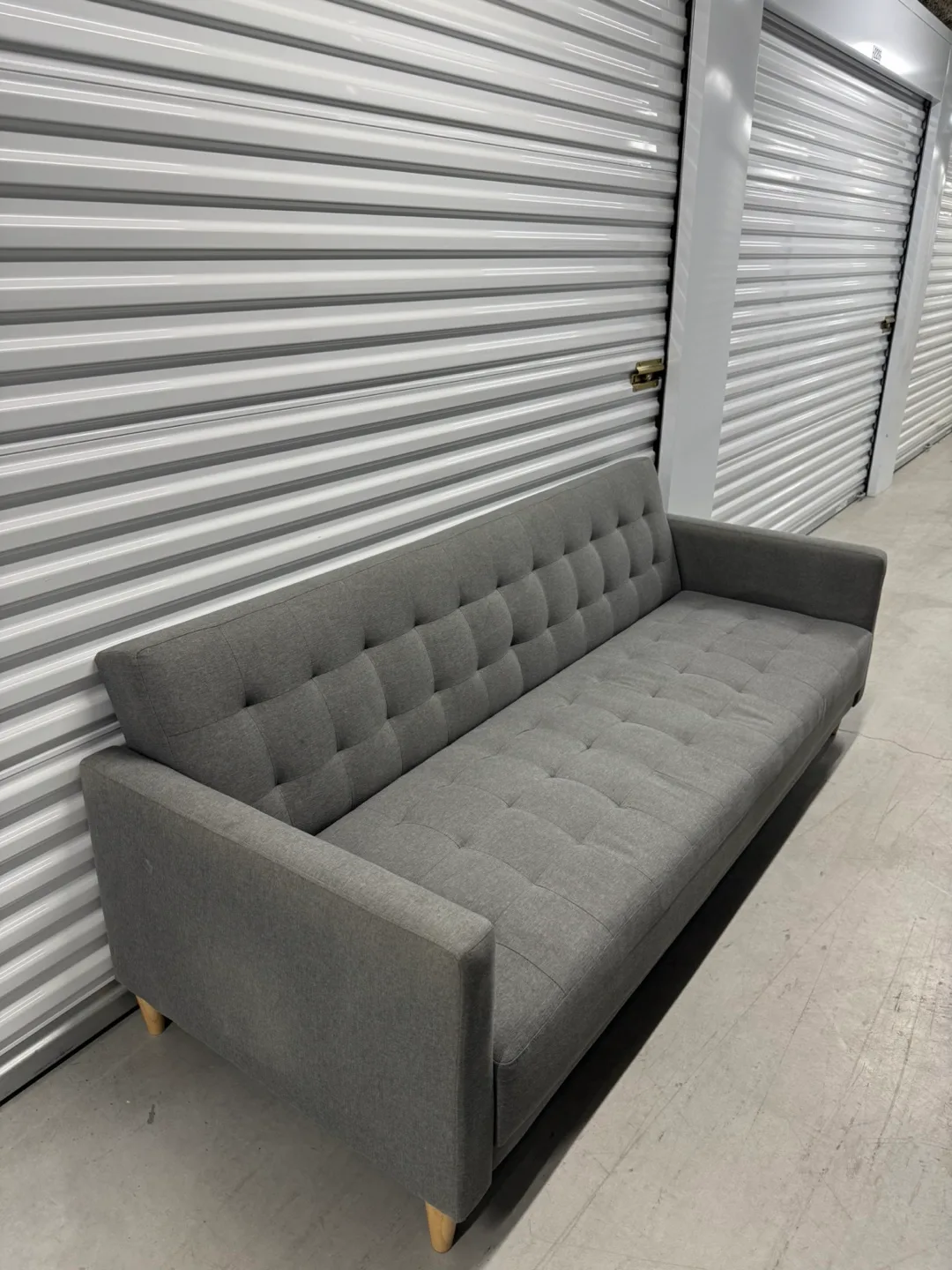 Wayfair Grey Futon Sofa Bed (delivery available) image indicator(5)