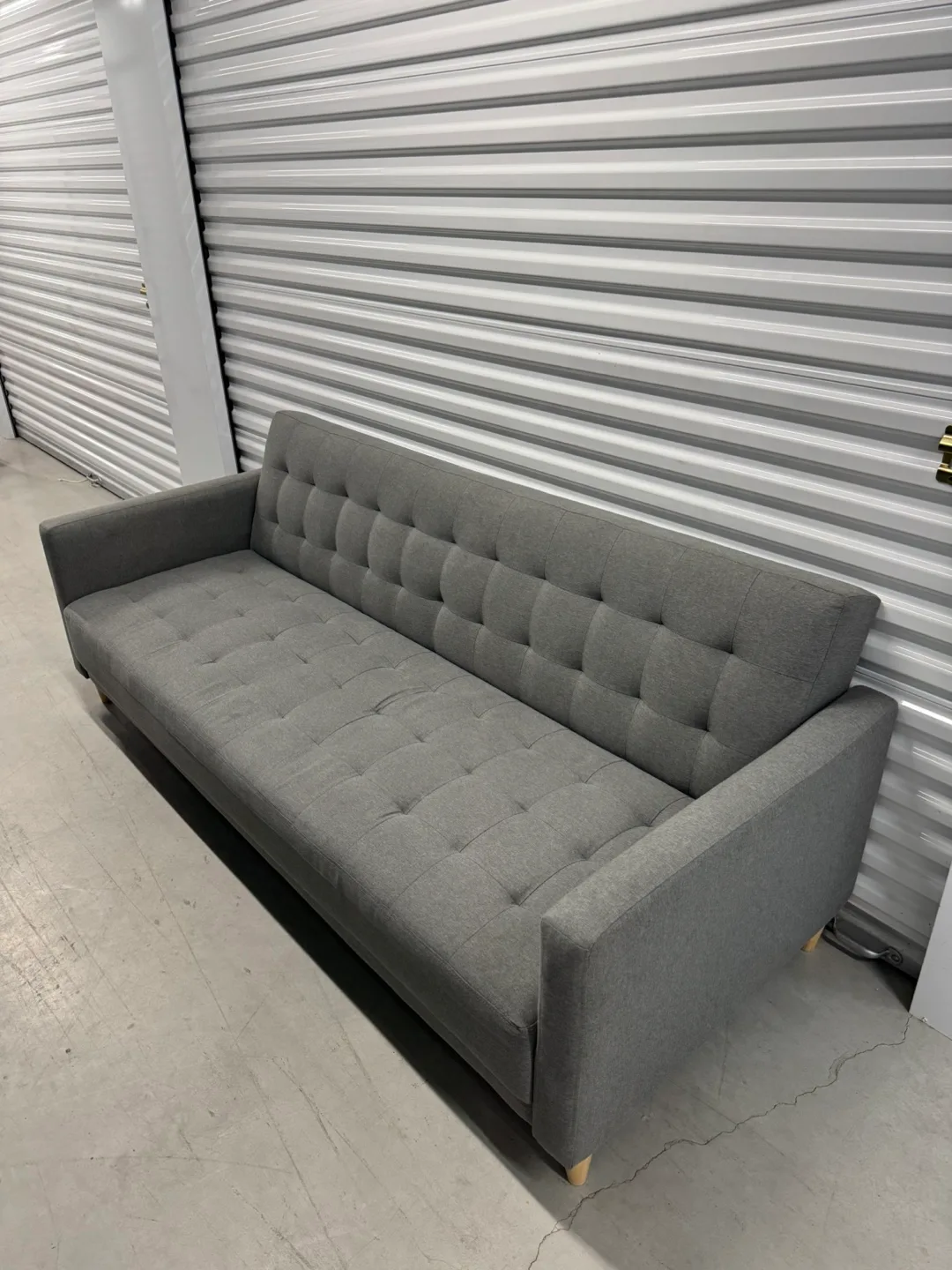Wayfair Grey Futon Sofa Bed (delivery available) image indicator(3)