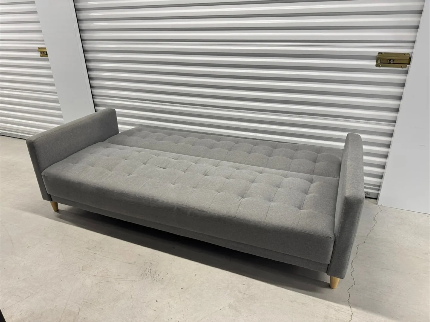 Wayfair Grey Futon Sofa Bed (delivery available) image indicator(2)