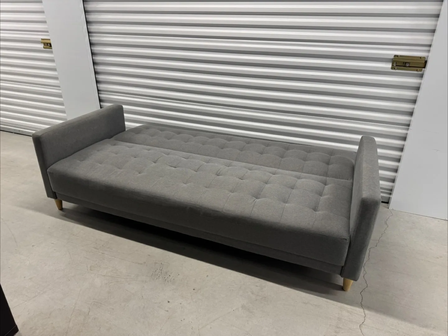 Wayfair Grey Futon Sofa Bed (delivery available) image indicator(7)