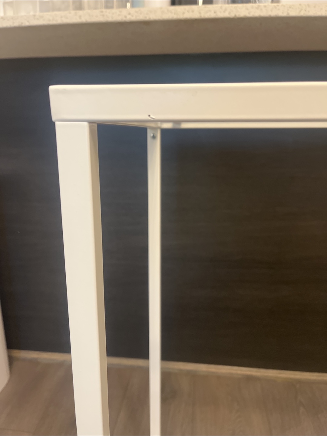 White Glass Top Desk - photo 3
