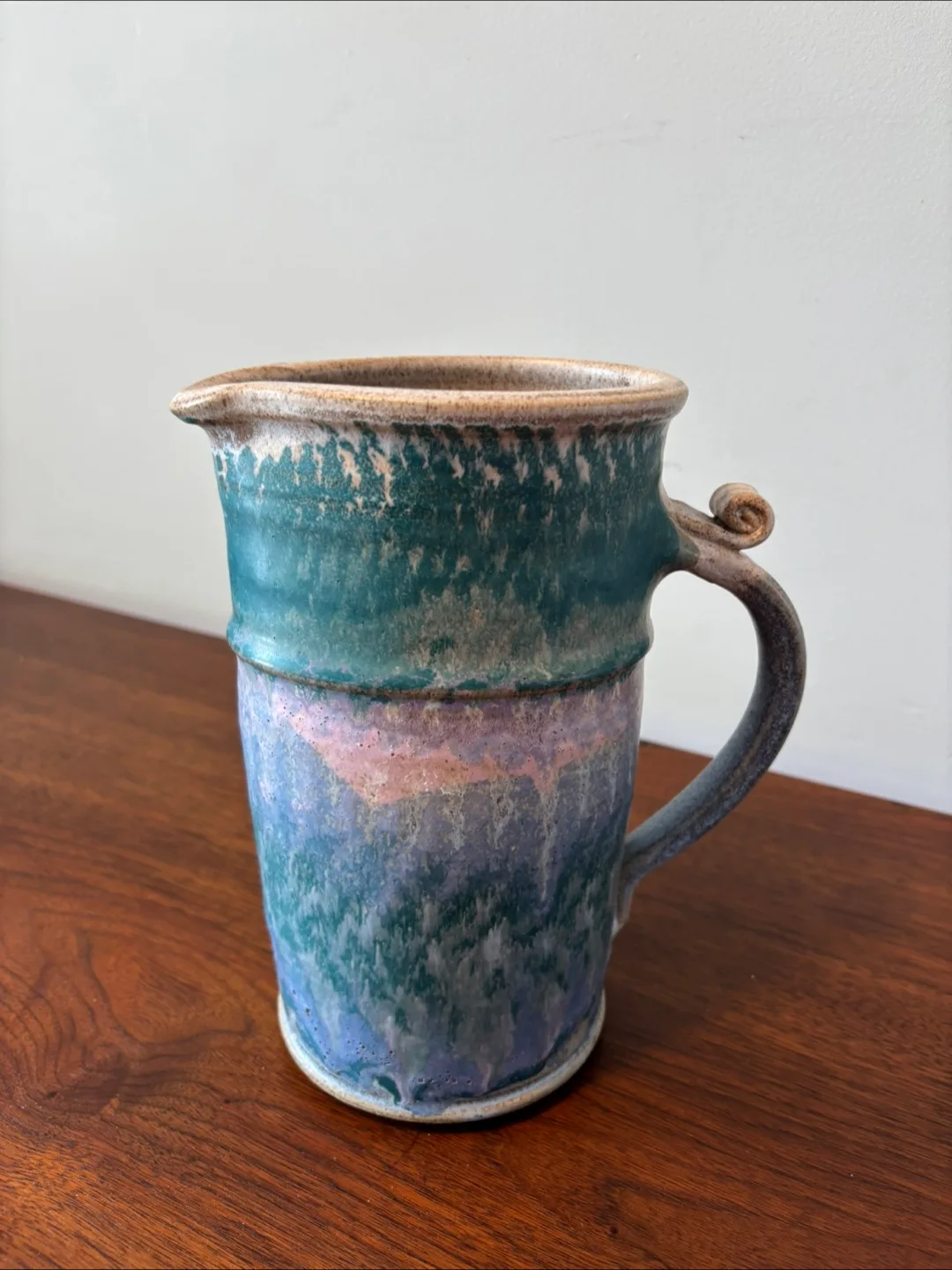 Handmade Pottery Pitcher Vase image indicator(6)