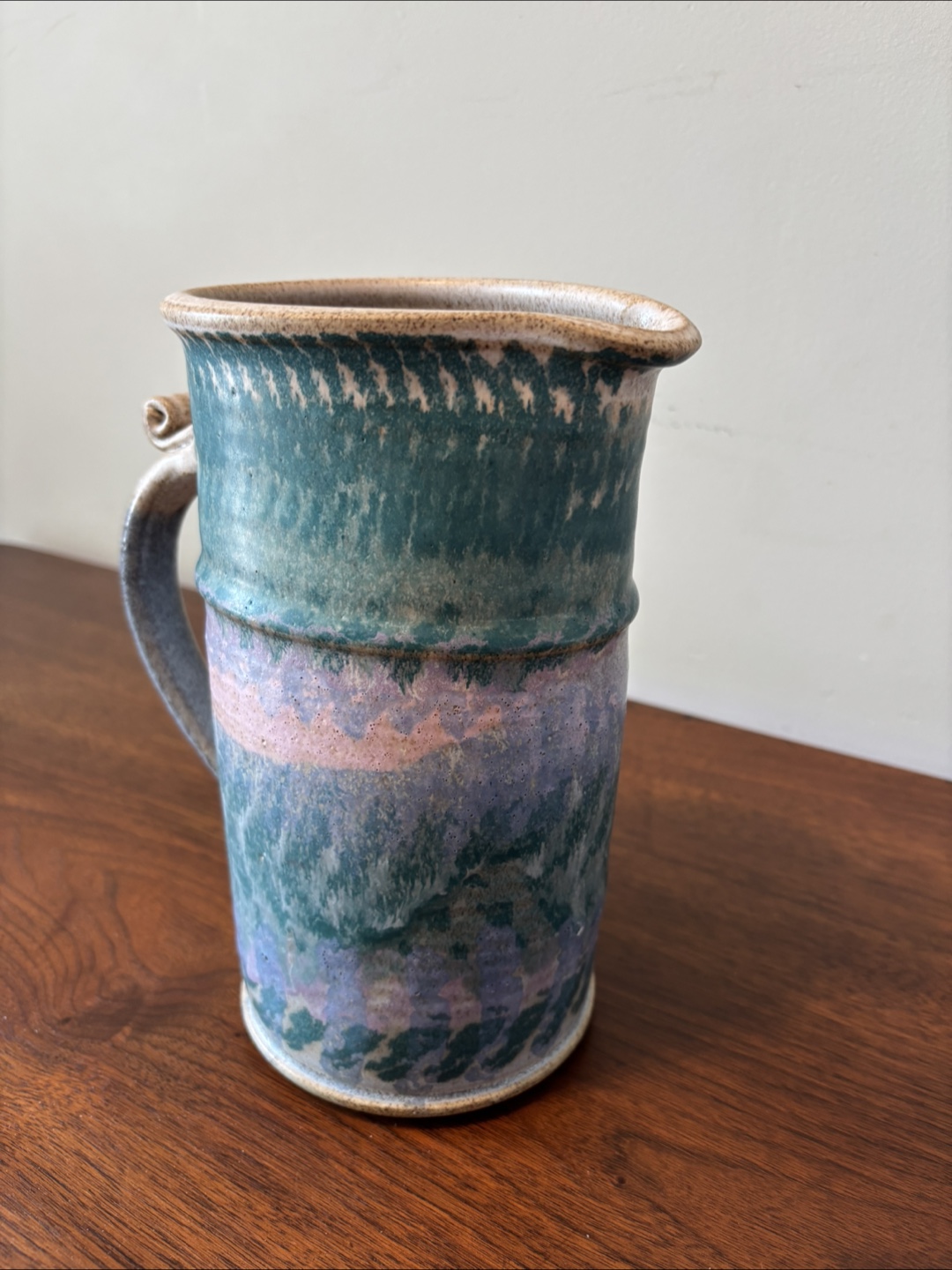 Handmade Pottery Pitcher Vase - photo 2
