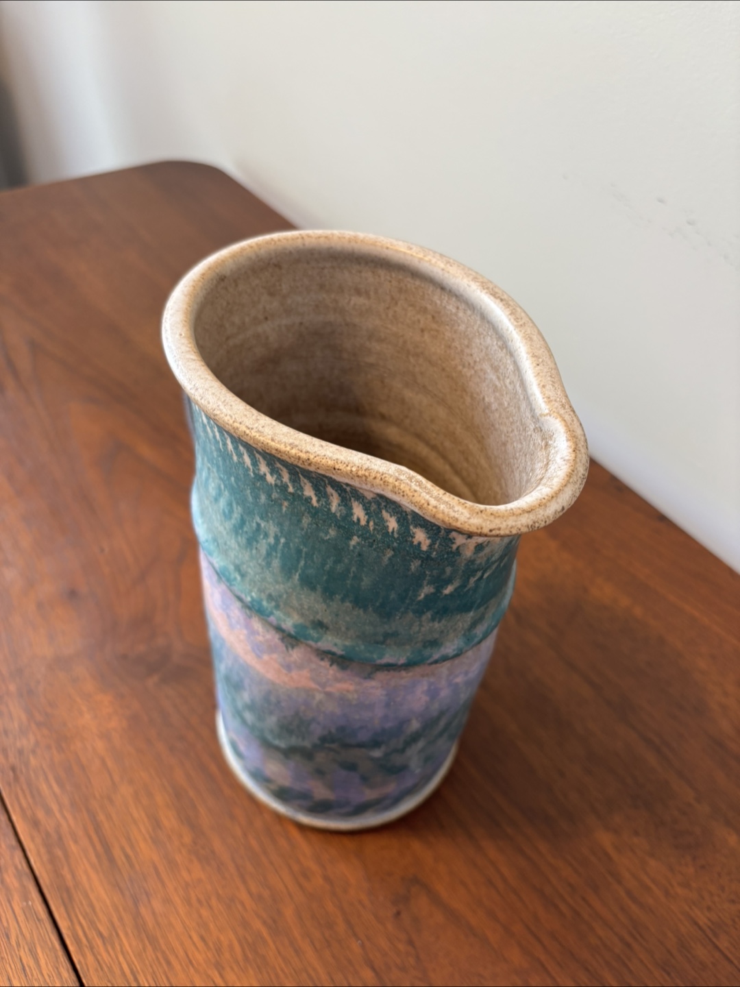 Handmade Pottery Pitcher Vase - photo 3