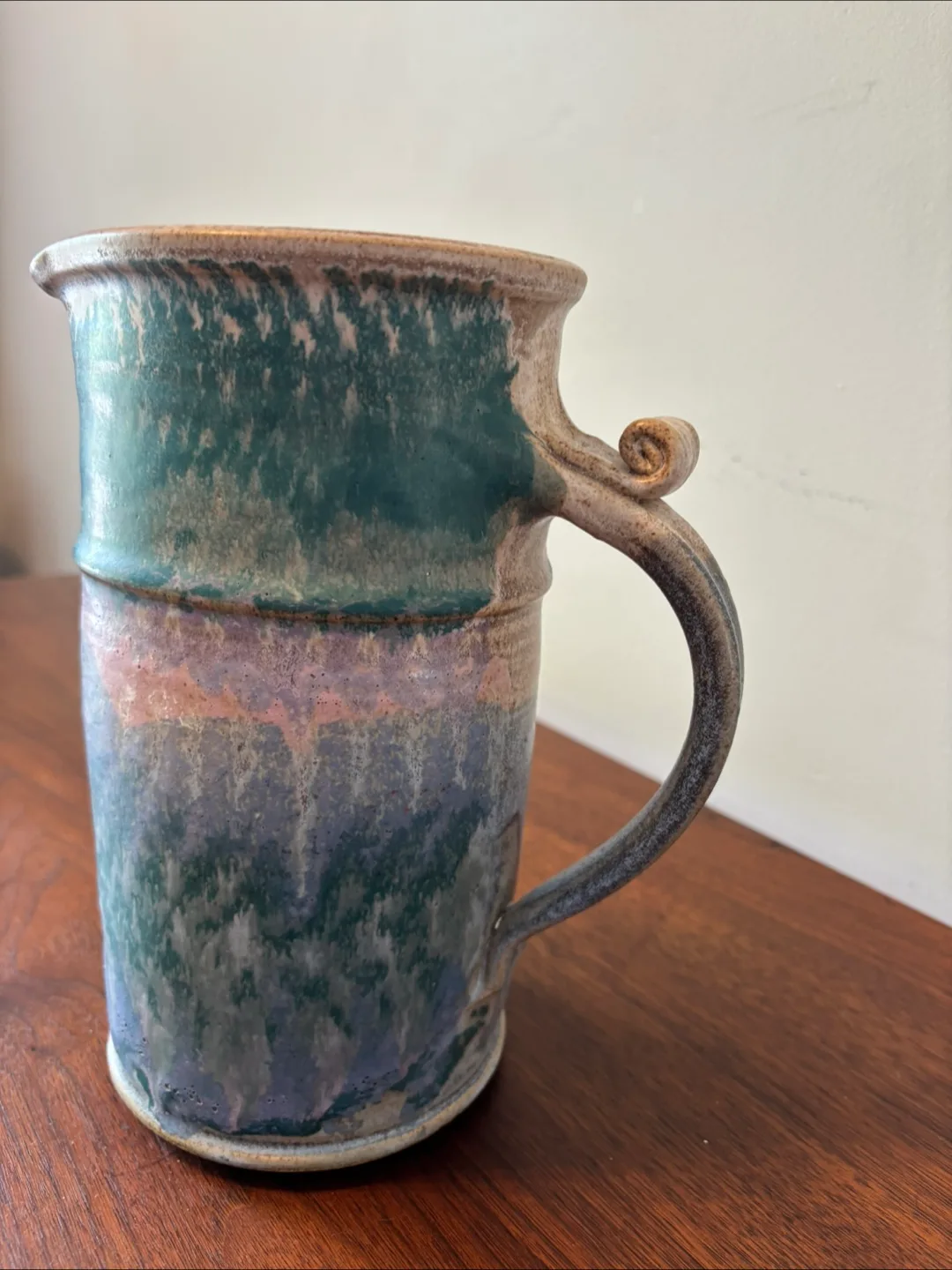 Handmade Pottery Pitcher Vase image indicator(7)