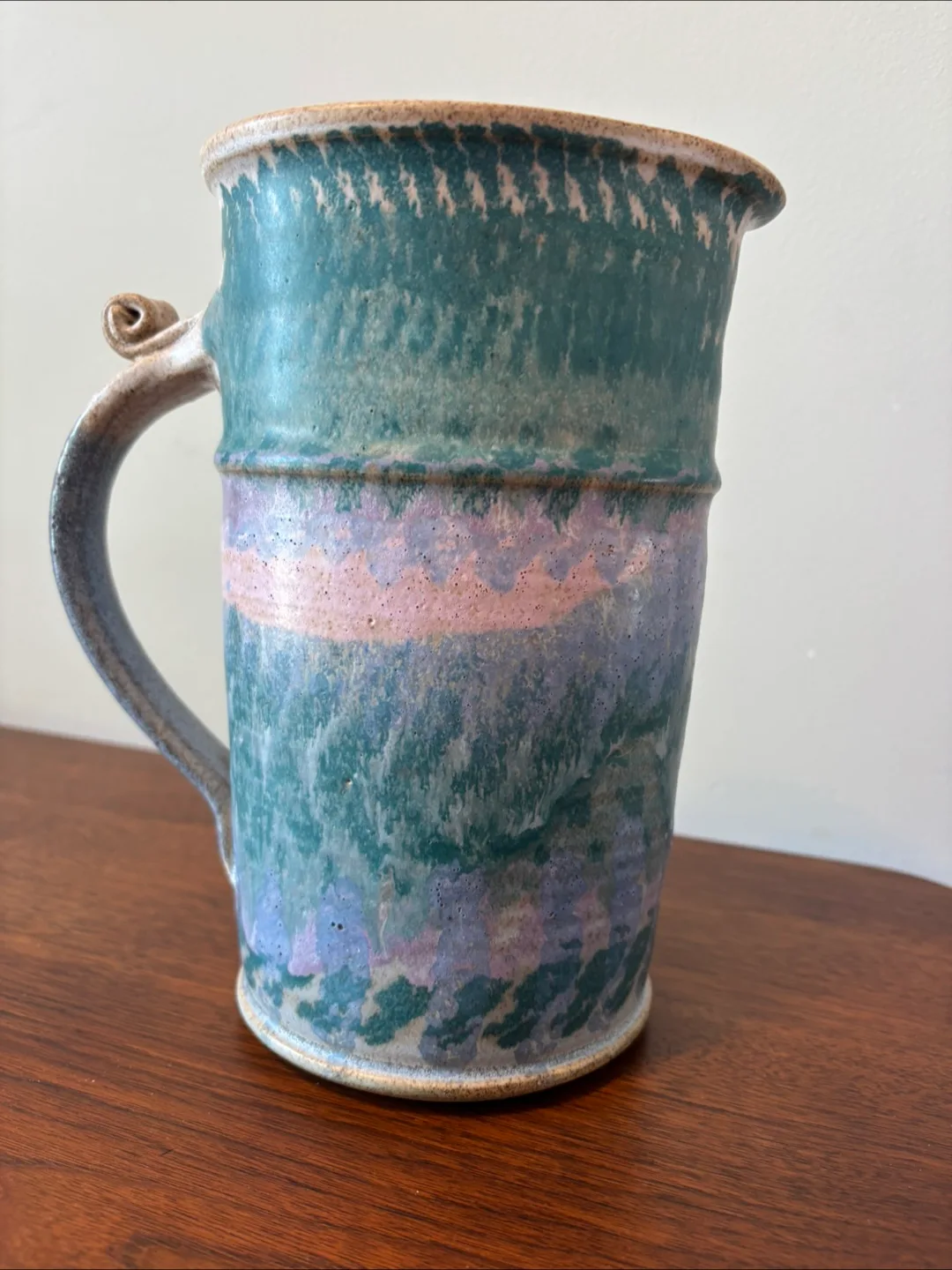 Handmade Pottery Pitcher Vase image indicator(9)