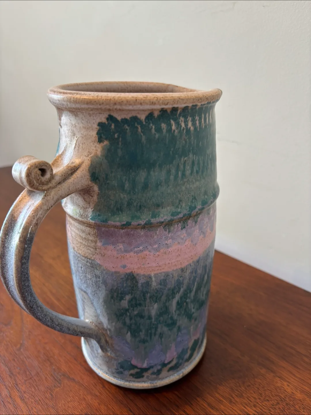 Handmade Pottery Pitcher Vase image indicator(10)