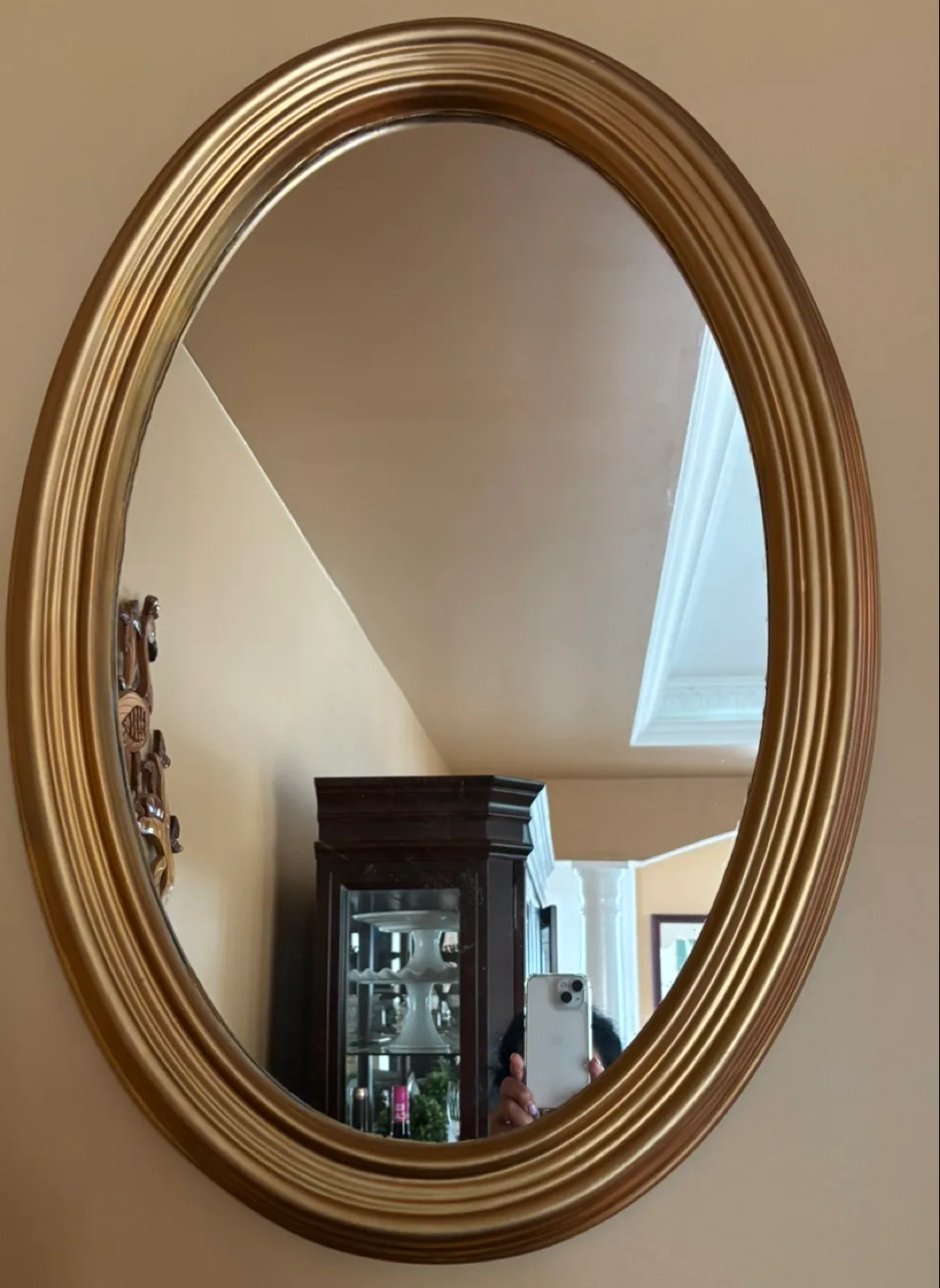 Gold Oval Mirror thumbnail