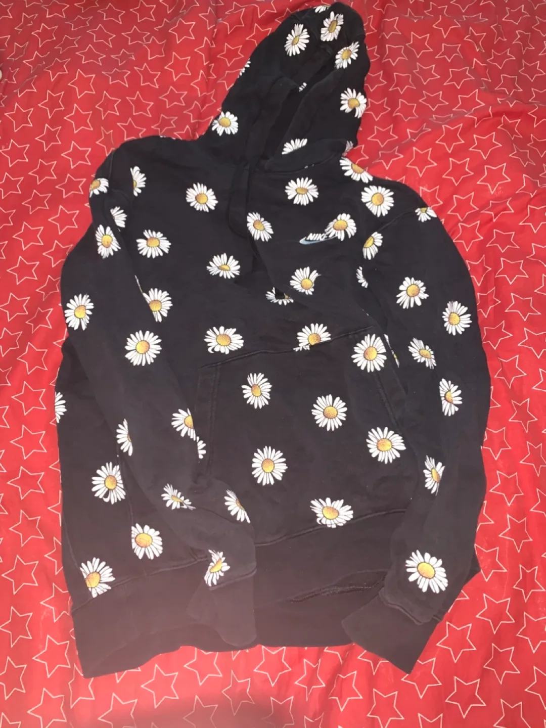 Nike Black Daisy Hoodie - Size M thumbnail