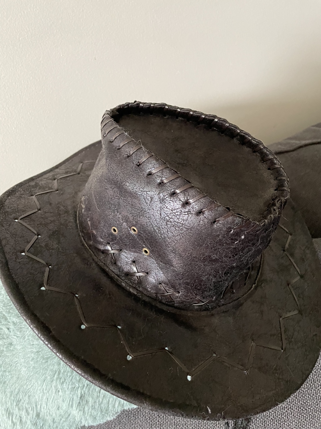Black Suede Cowboy Hat - photo 2