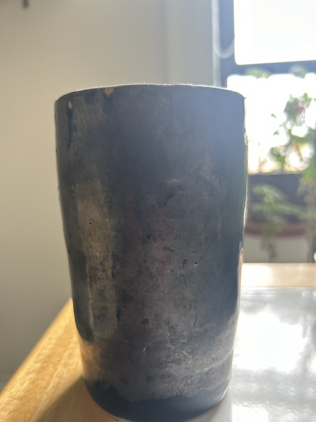 Black Ceramic Beer Mug