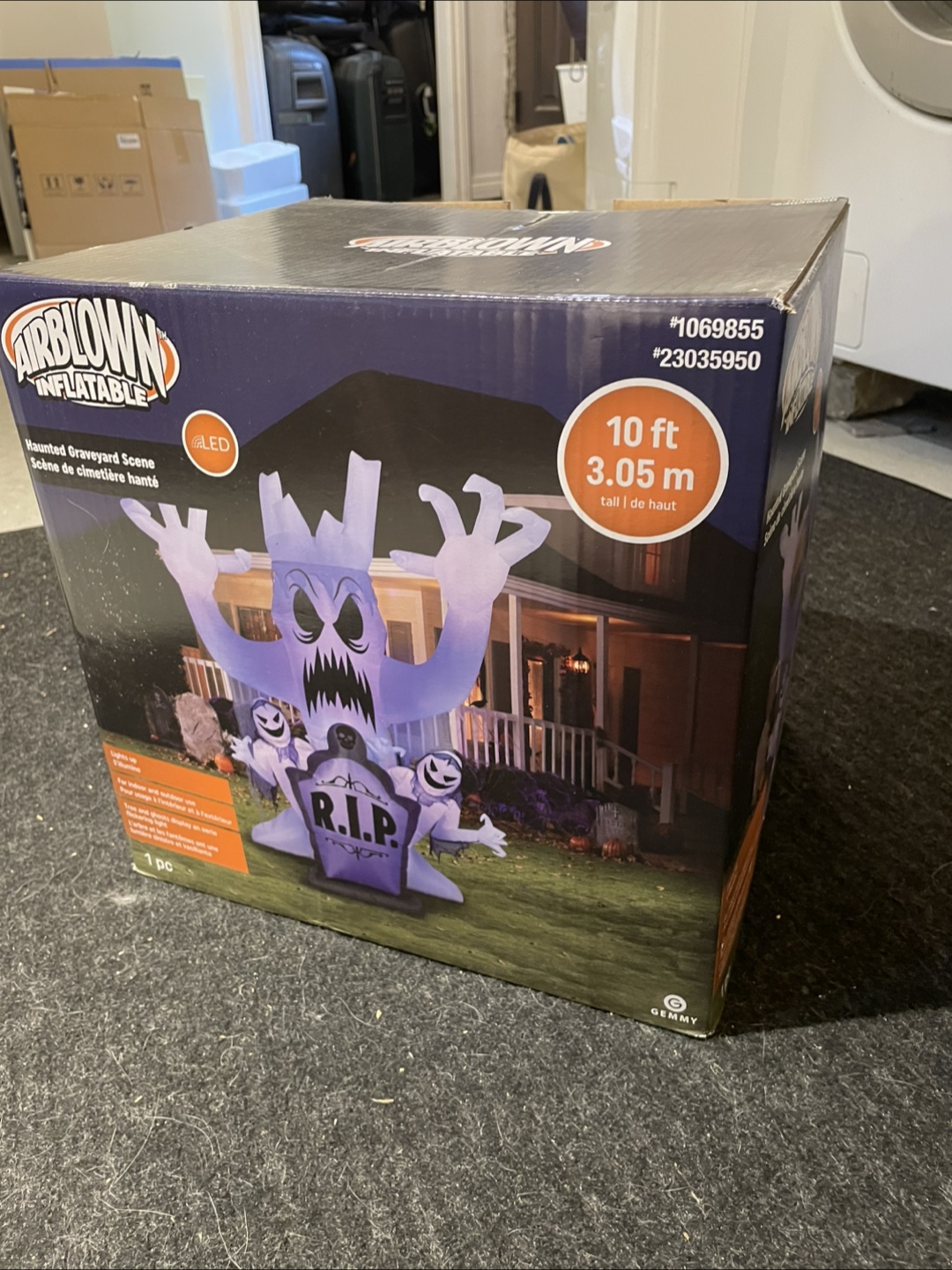 Airblown Inflatable Haunted Graveyard Scene - 10 ft - photo 2