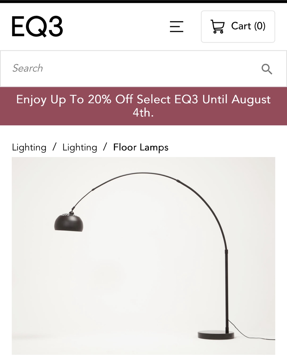 Black Arc Floor Lamp - photo 2