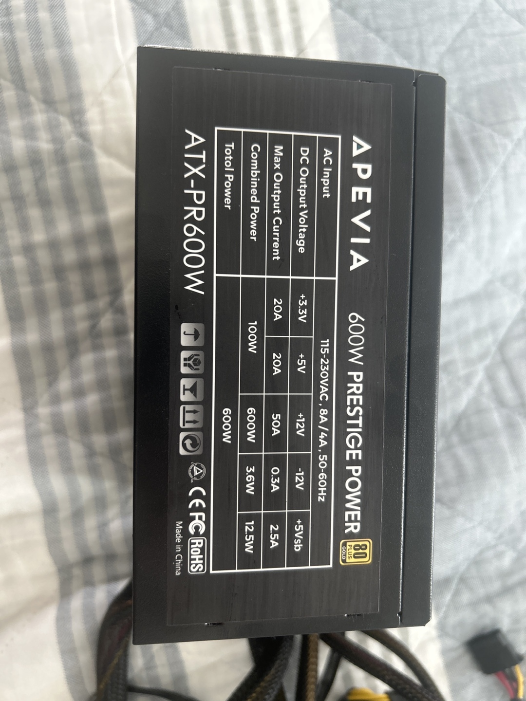 Apevia ATX-PR600W 600W Power Supply - photo 2