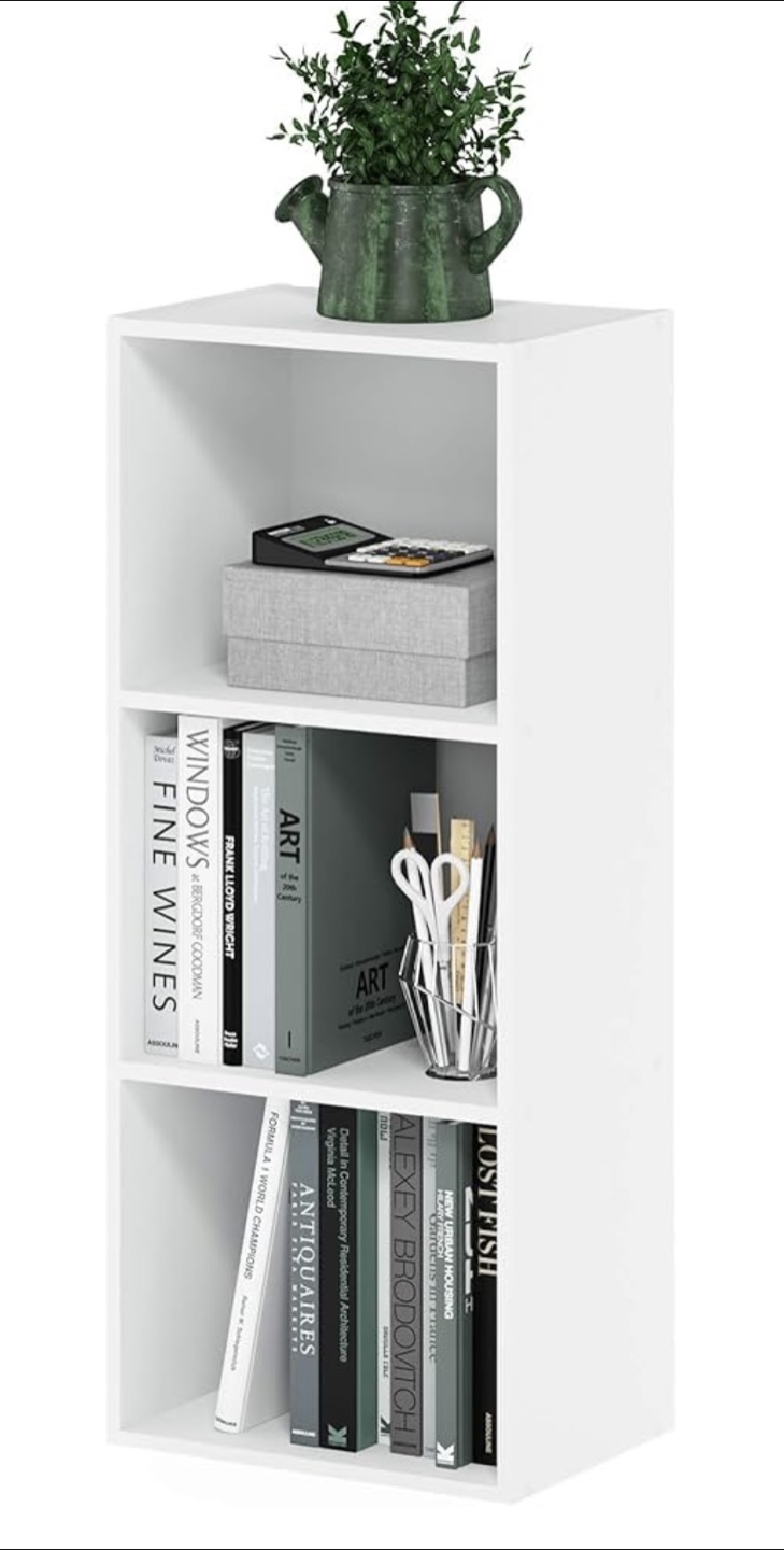 White Storage Shelf Unit - 12"x9.3"x31.5" - photo 2
