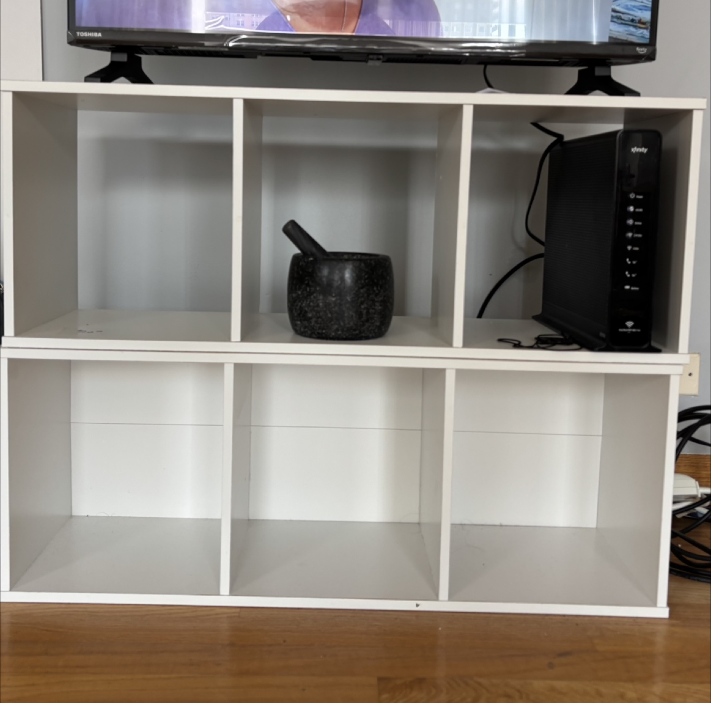 White Storage Shelf Unit - 12"x9.3"x31.5"