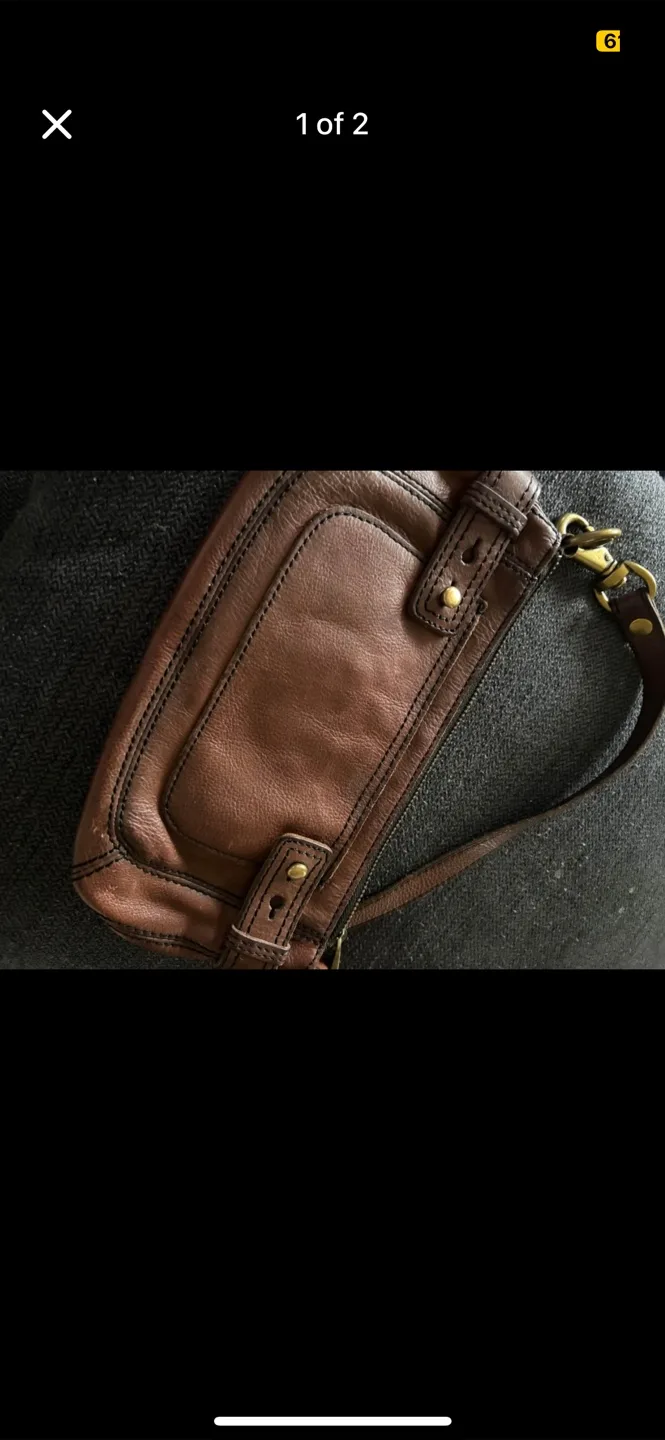 Fossil Brown Leather Handbag thumbnail