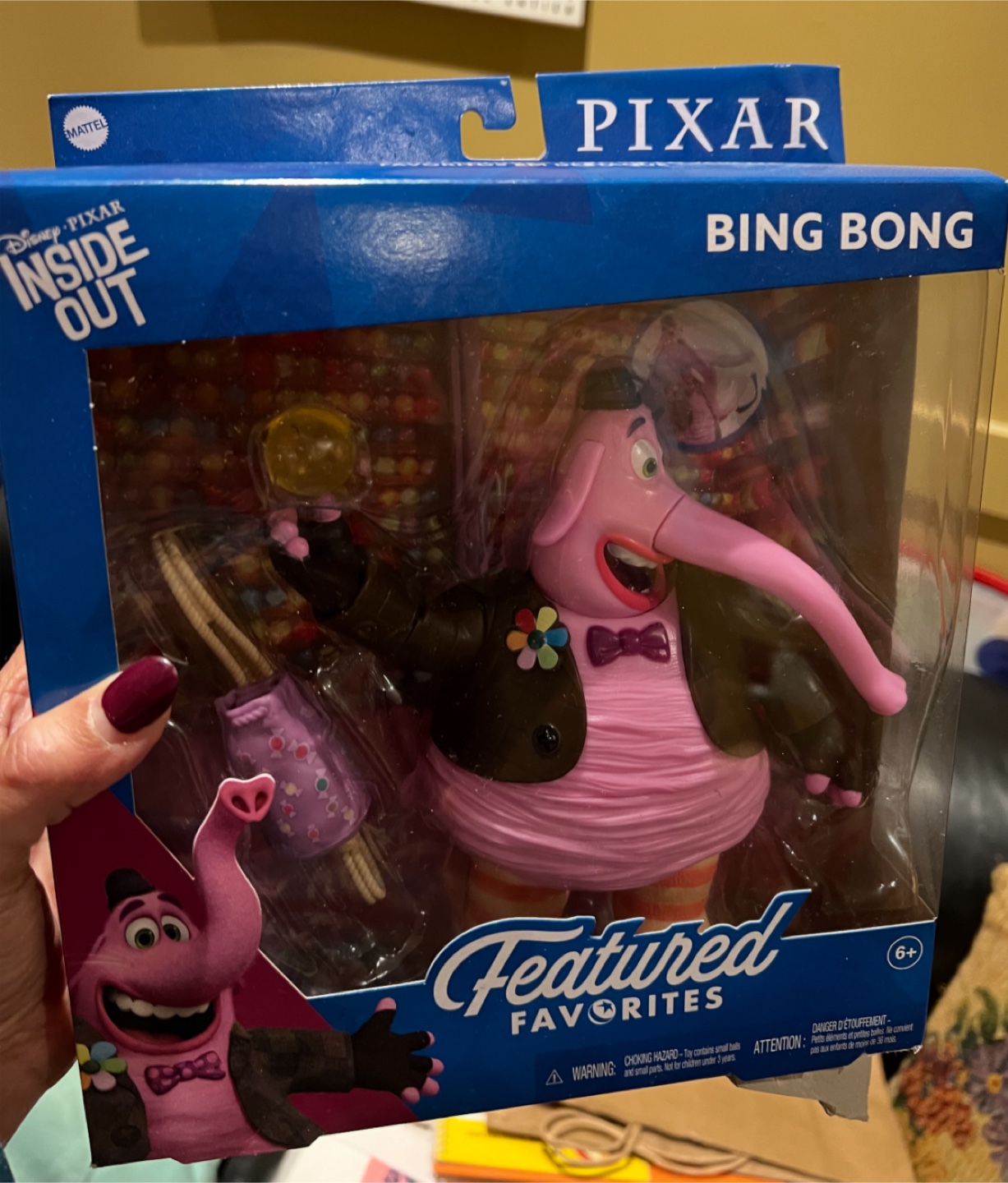 Mattel Pixar Inside Out Bing Bong Figure