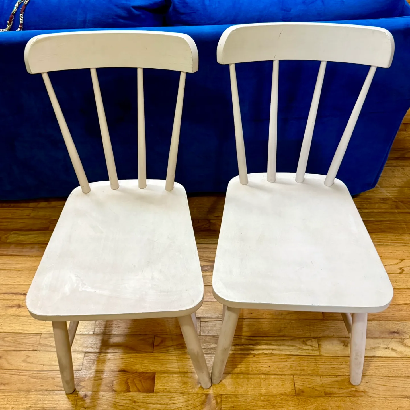 Pink Wooden Chairs - Set of 2 thumbnail