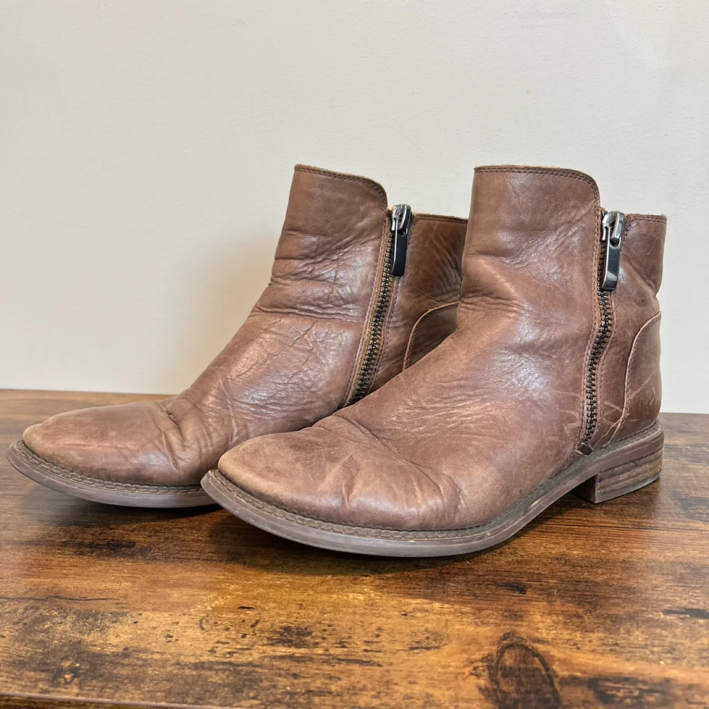 Franco Sarto Harmona Double-Zip Ankle Booties Women’s 10 image indicator(3)