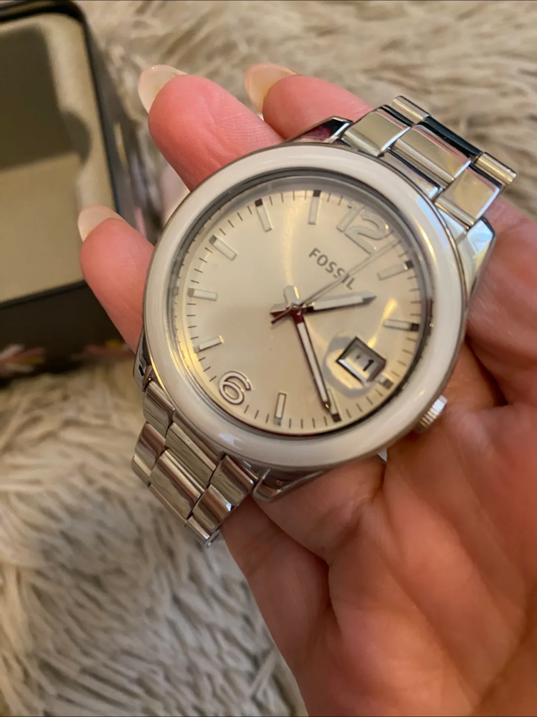 Authentic FOSSIL BOYFRIEND LADIES WATCH SIZE 7.10” (19cm) image indicator(4)