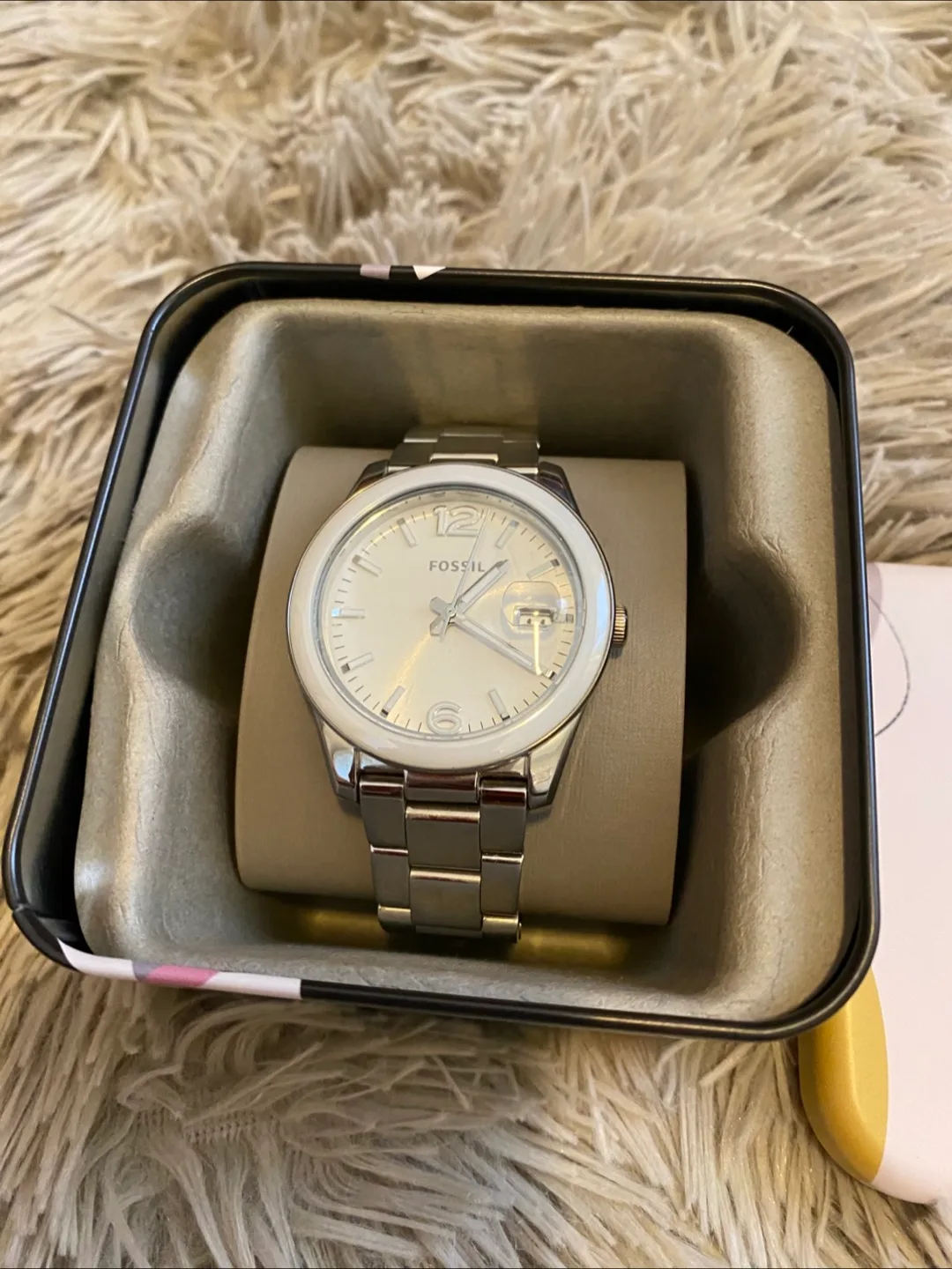 Authentic FOSSIL BOYFRIEND LADIES WATCH SIZE 7.10” (19cm) image indicator(5)