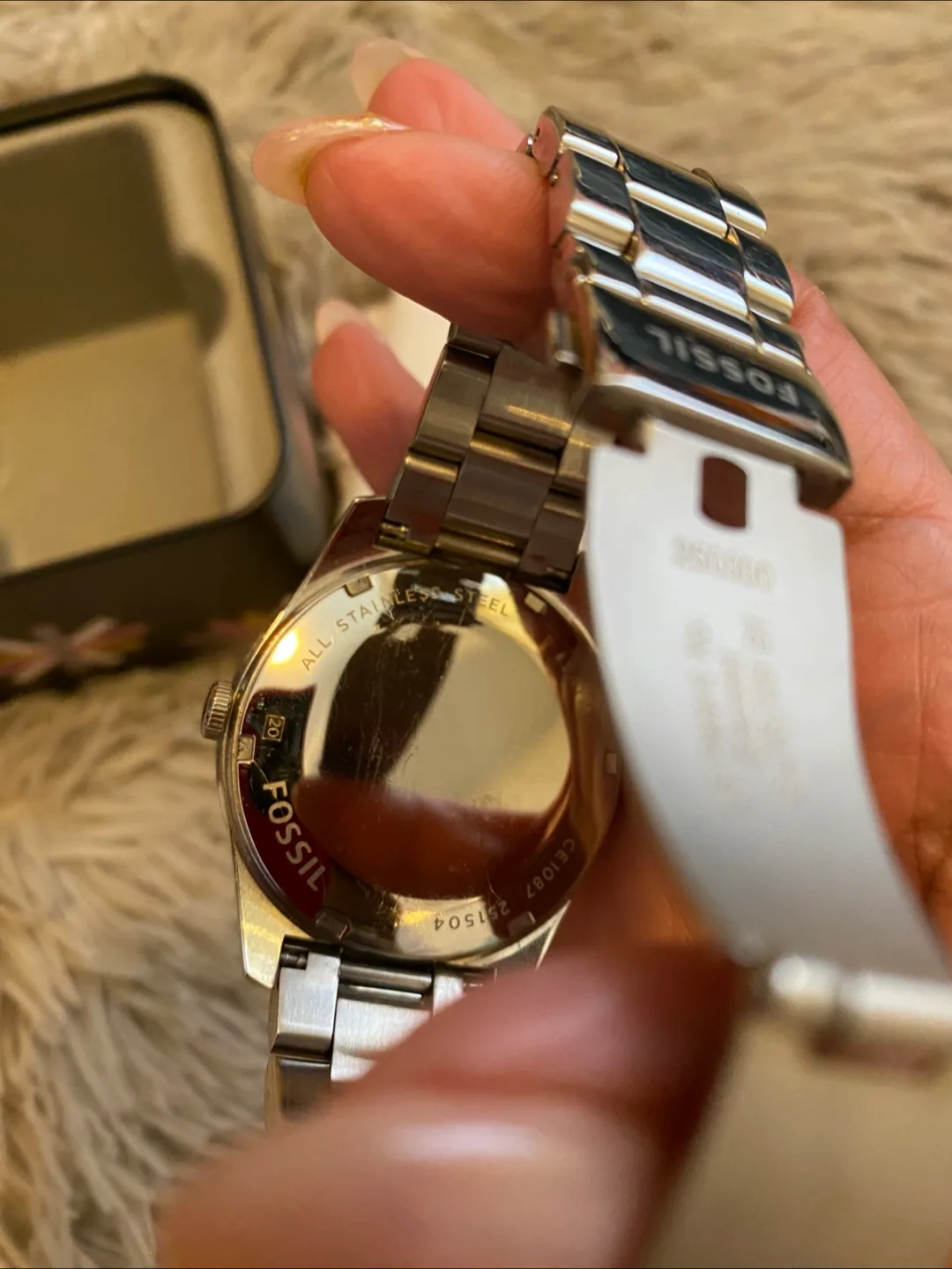 Authentic FOSSIL BOYFRIEND LADIES WATCH SIZE 7.10” (19cm) image indicator(8)