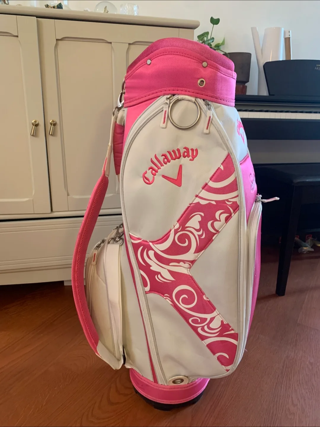 Callaway Solaire Golf Bag - Pink & White thumbnail