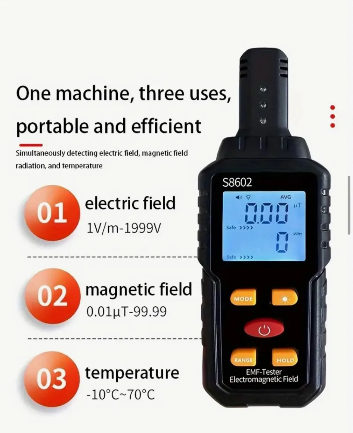 Digital Electromagnetic Field Meter image indicator(4)