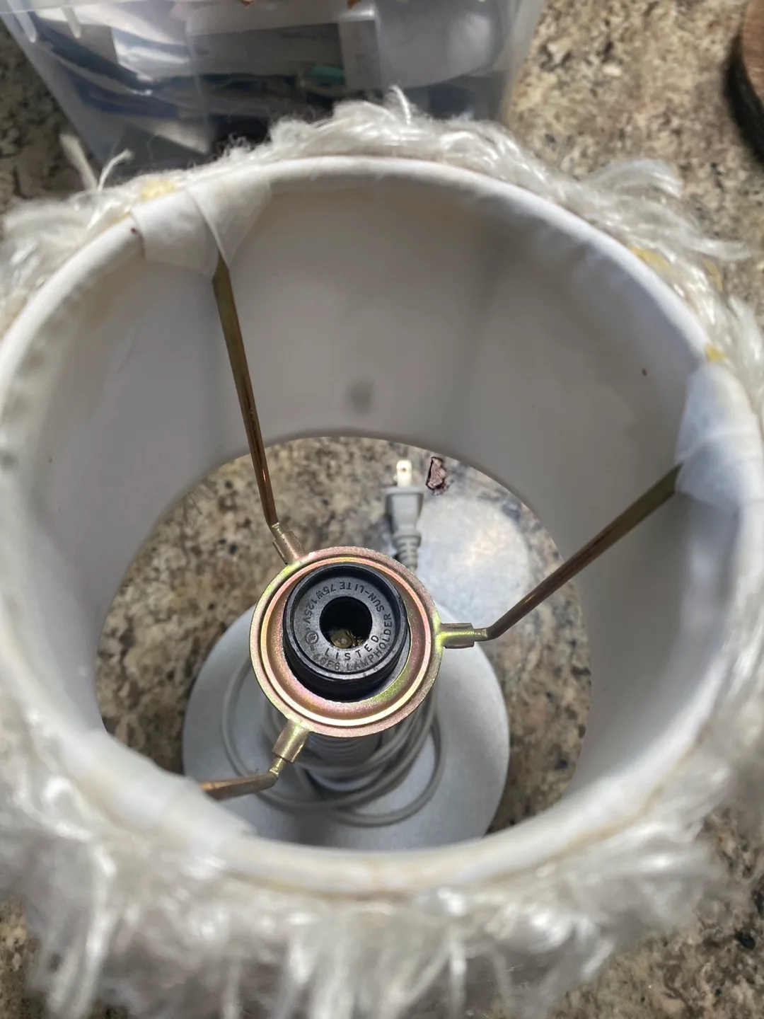 Fluffy White Accent Lamp image indicator(2)