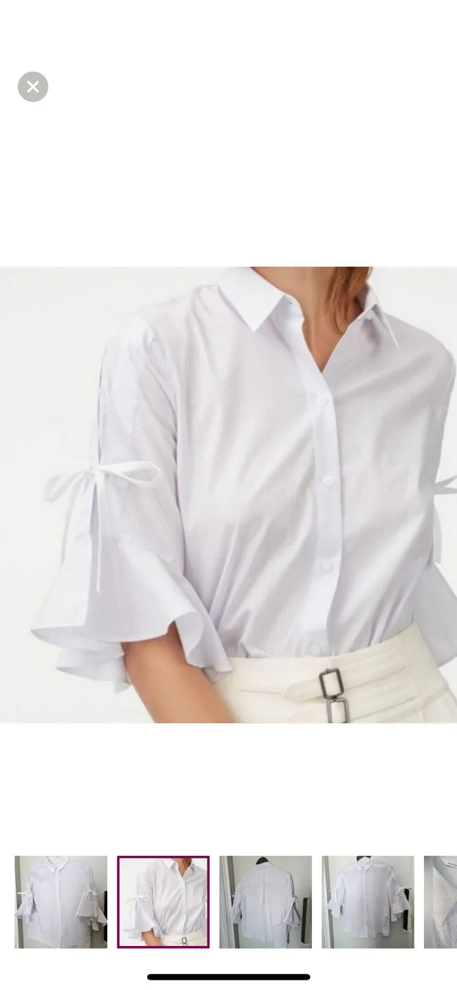 Club Monaco Striped Blouse - Size S thumbnail