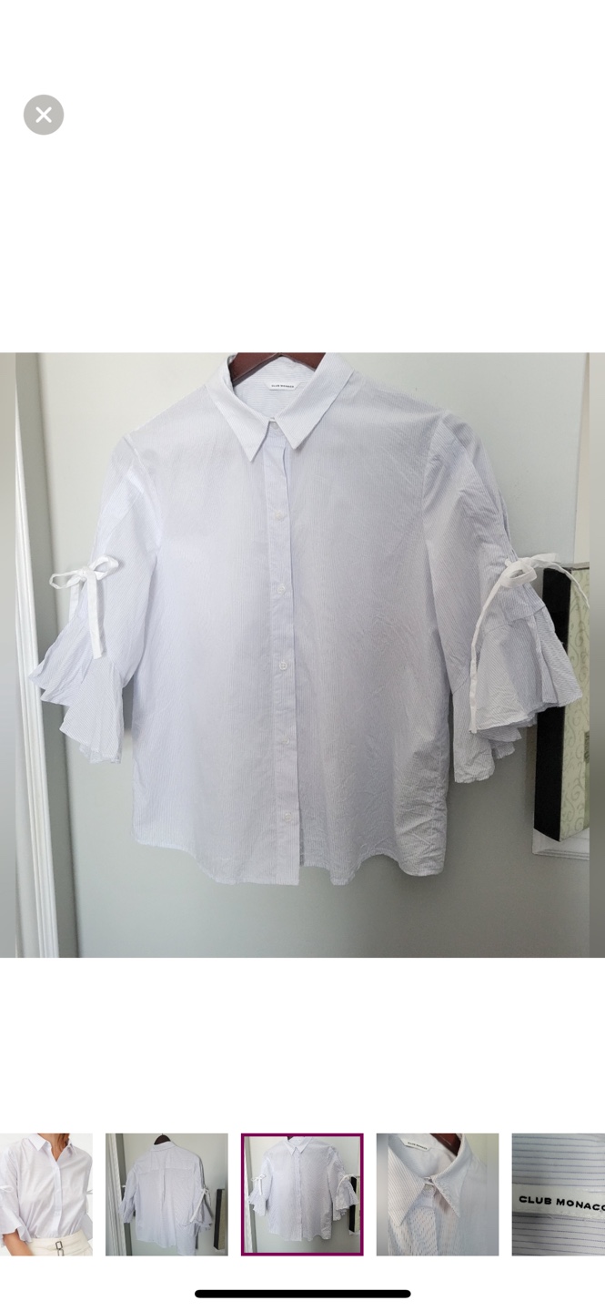 Club Monaco Striped Blouse - Size S - photo 2