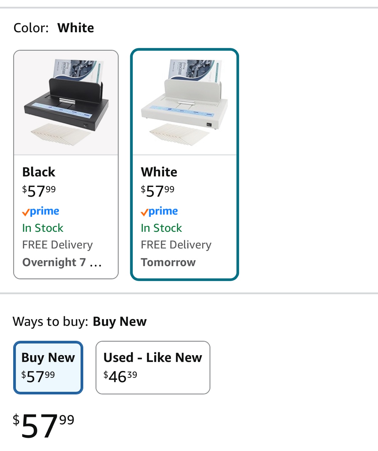 New Hoqqf Thermal Binding Machine - White - photo 2