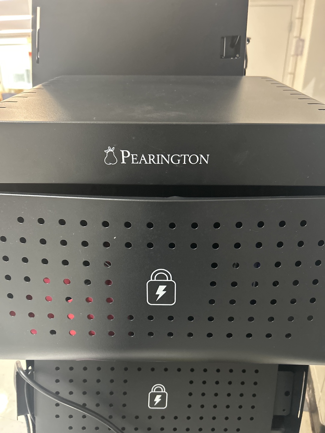 Pearington Black Rolling File Cabinet