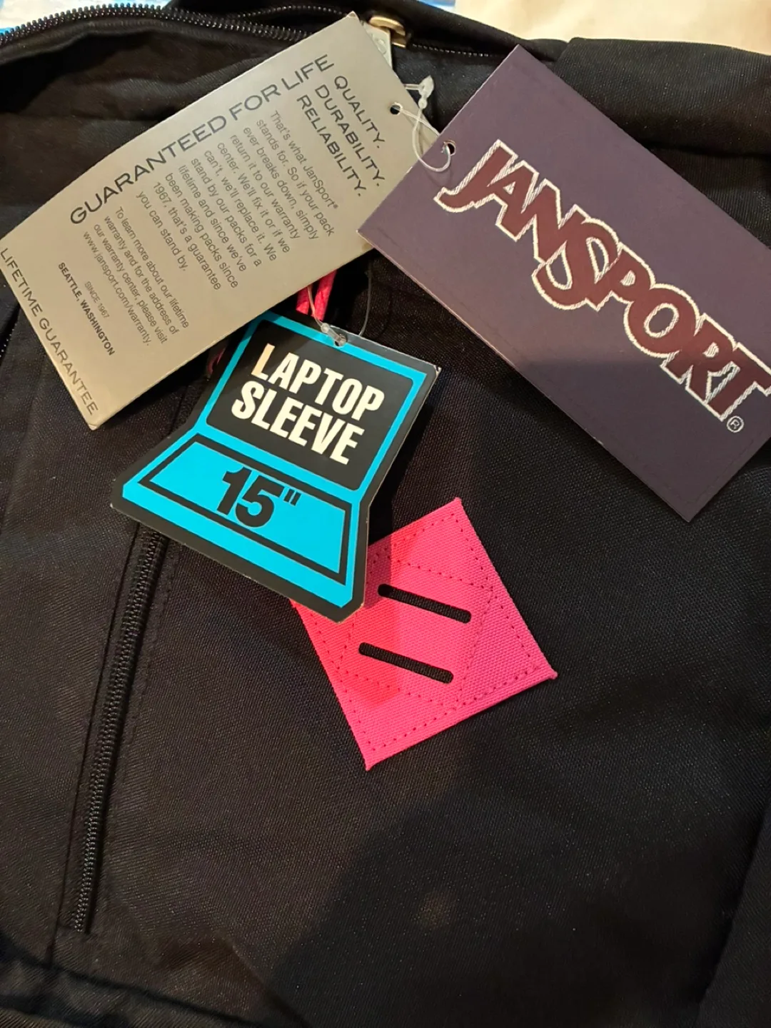 New! Backpack with a laptop sleeve thumbnail