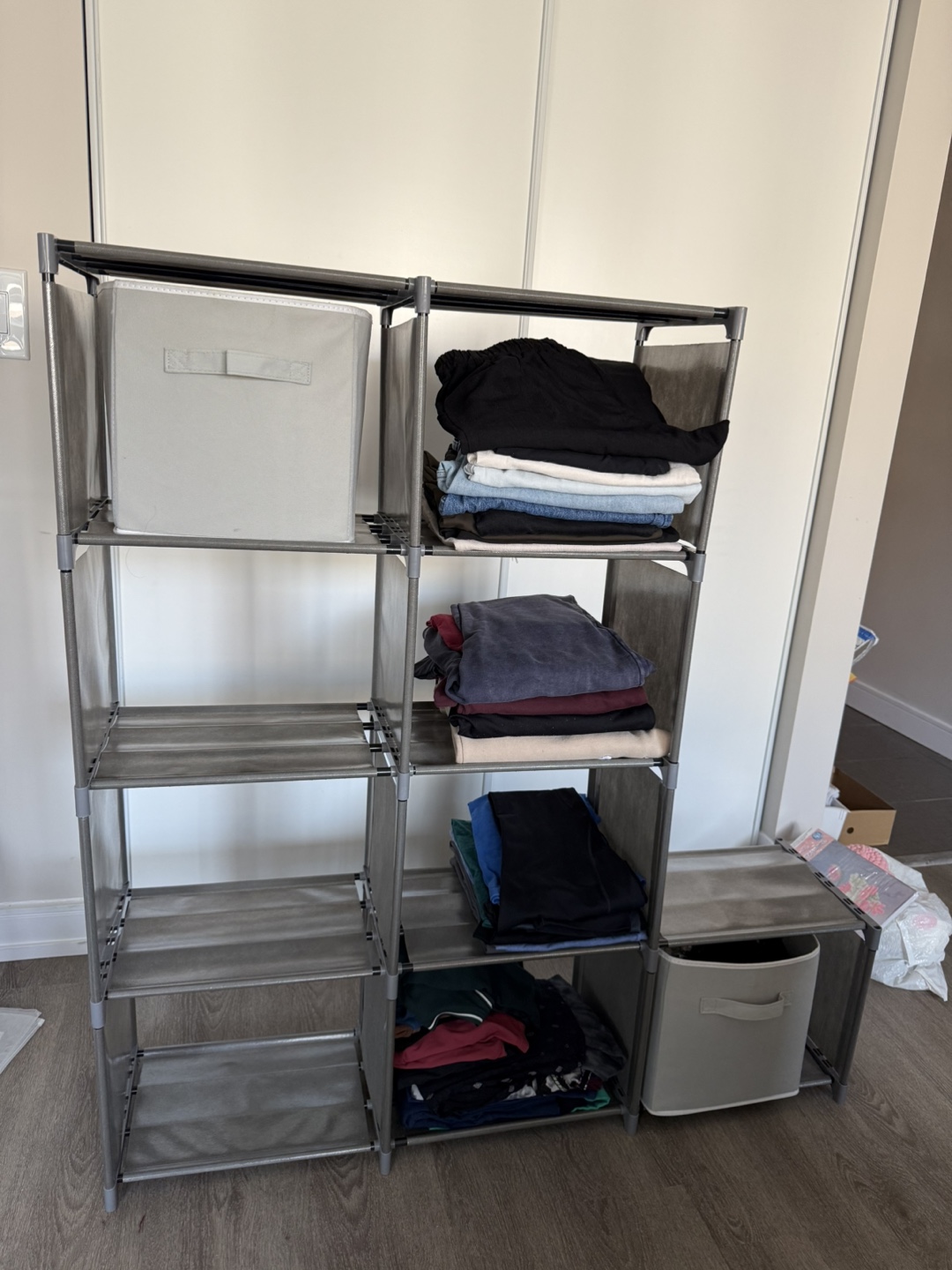 Grey Fabric/Book Shelf Organizer - photo 2