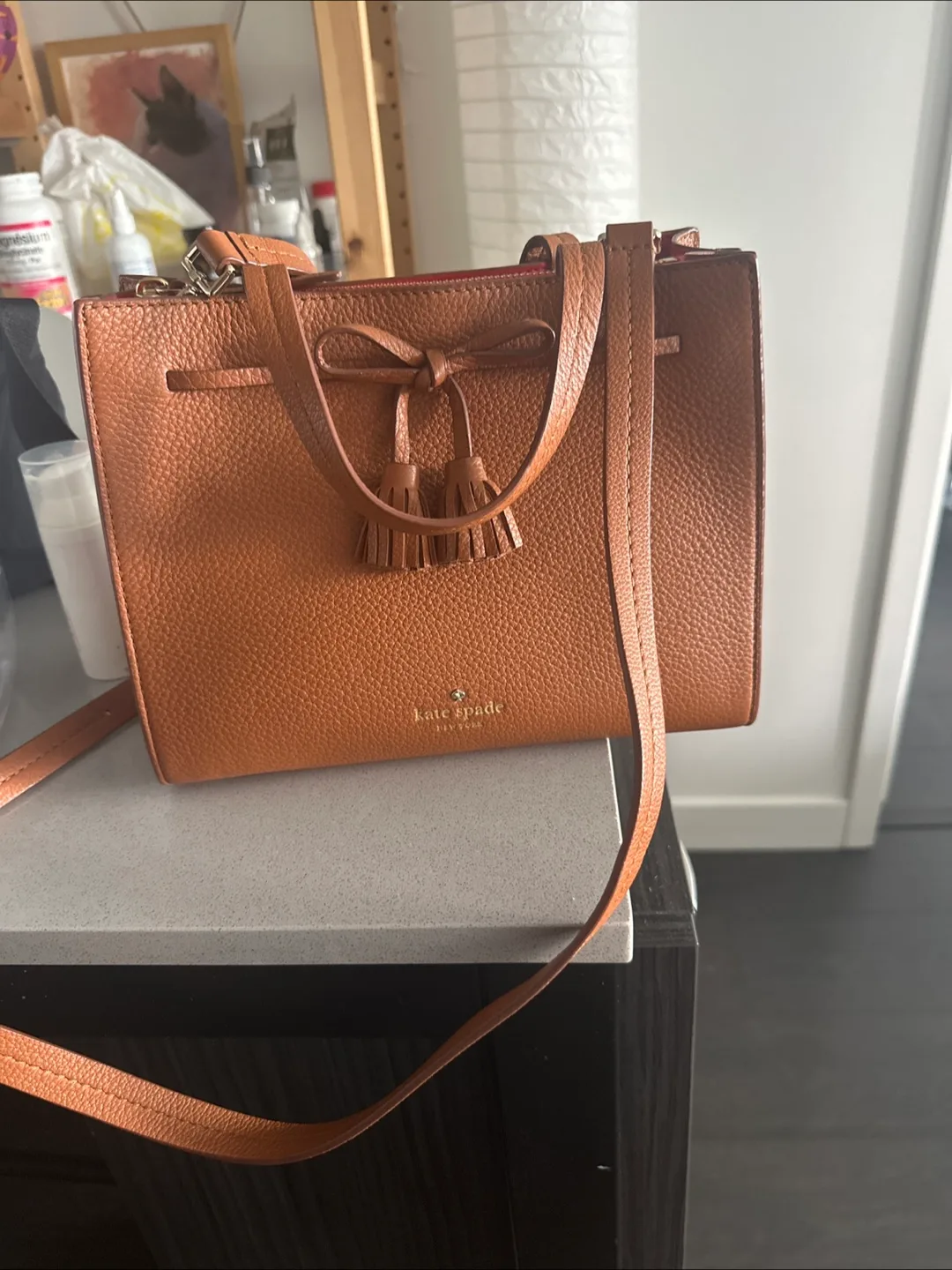 Kate Spade Brown Leather Handbag thumbnail