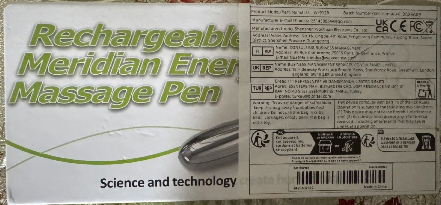 BNIB Rechargeable Meridian Energy Massage Pen thumbnail
