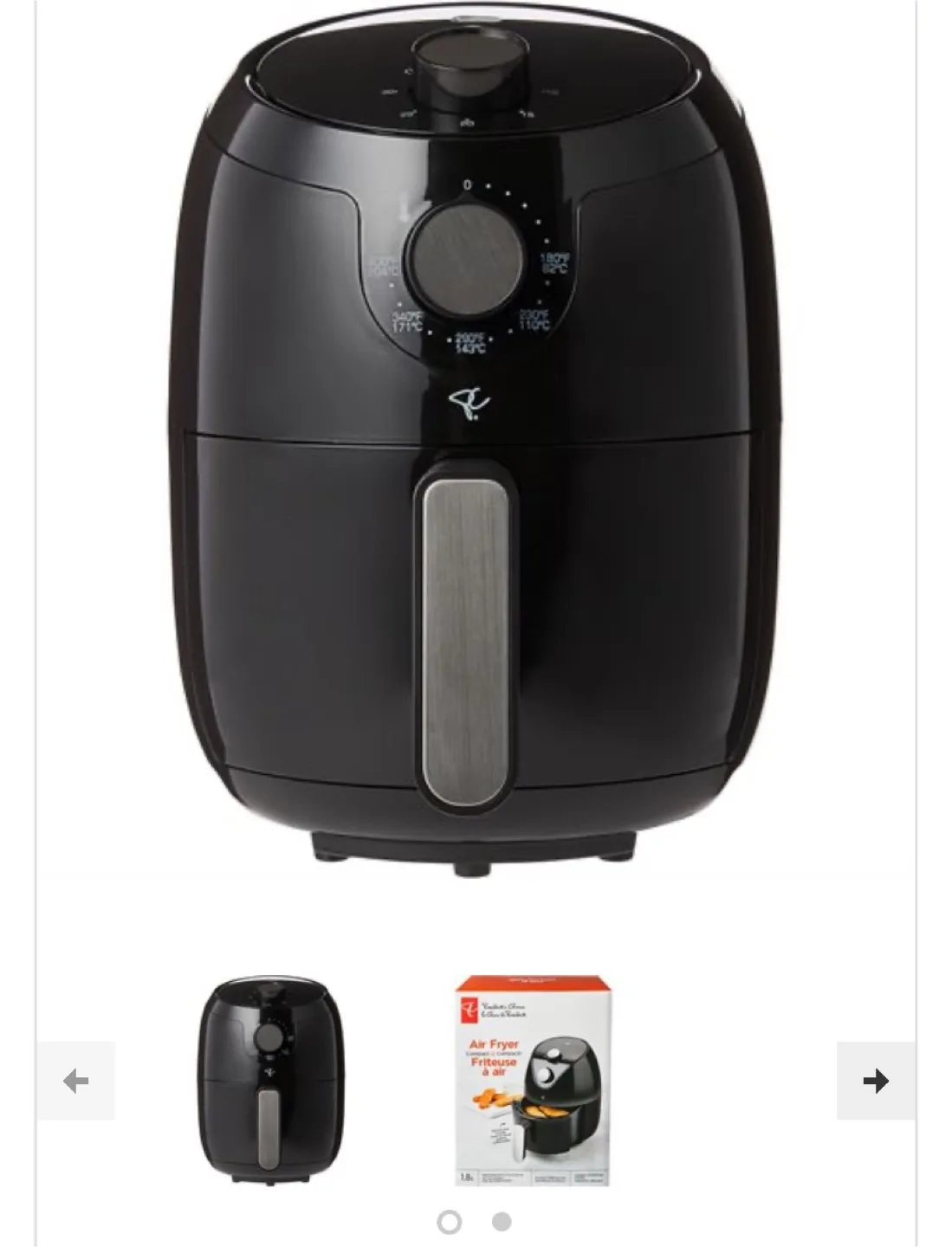 Brand new President's Choice Compact Air Fryer 1.8L image indicator(4)