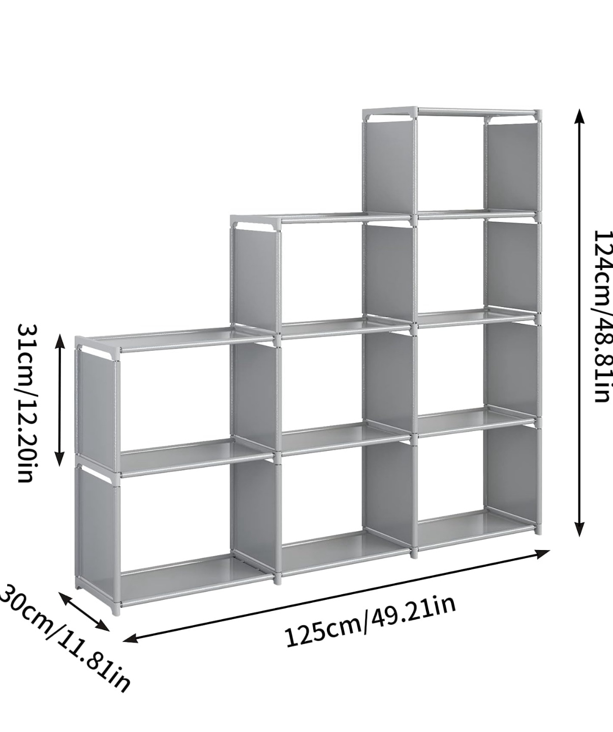 Grey Fabric/Book Shelf Organizer - photo 4