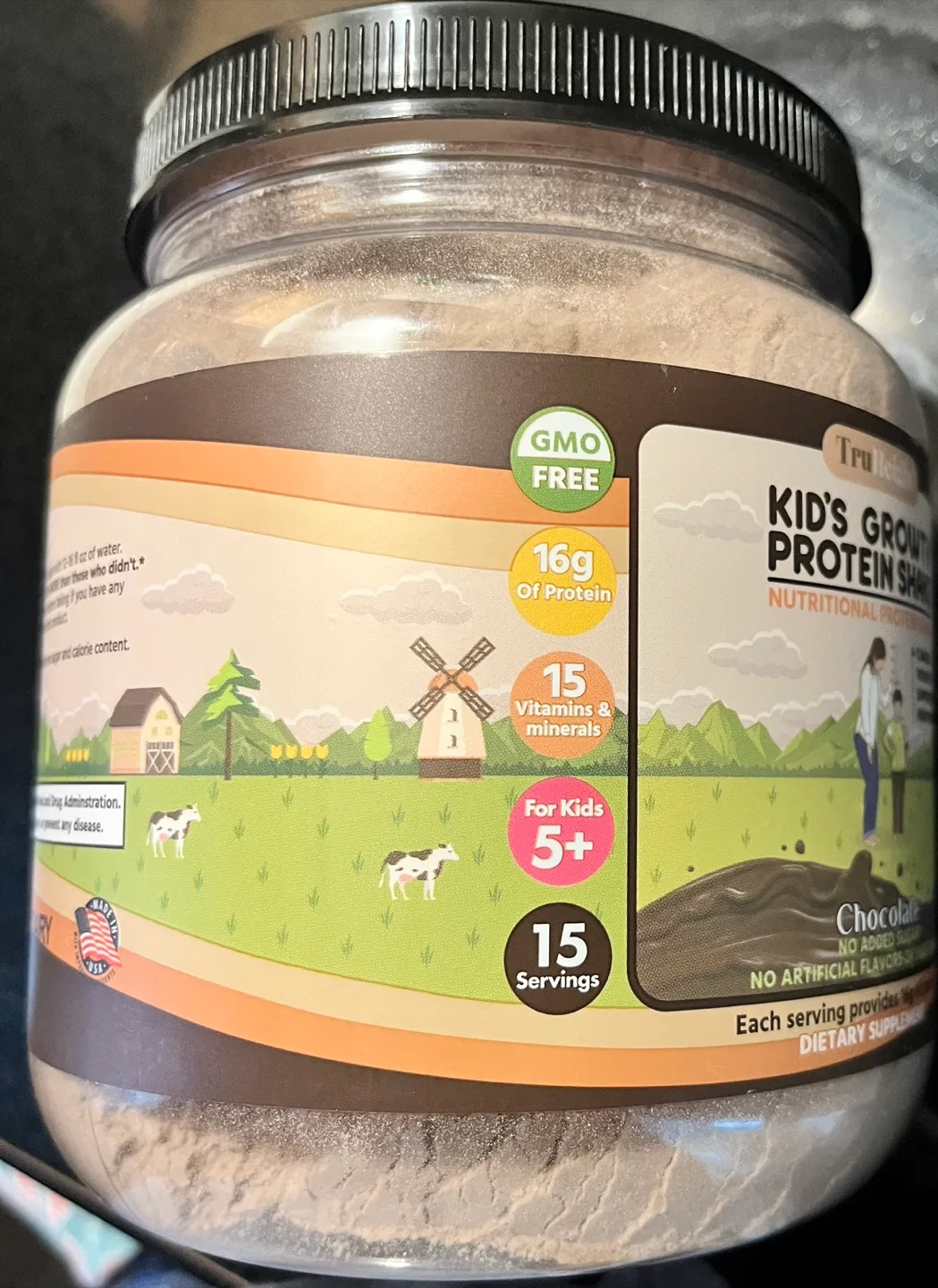 TruHeight kids’ protein shake powder image indicator(3)