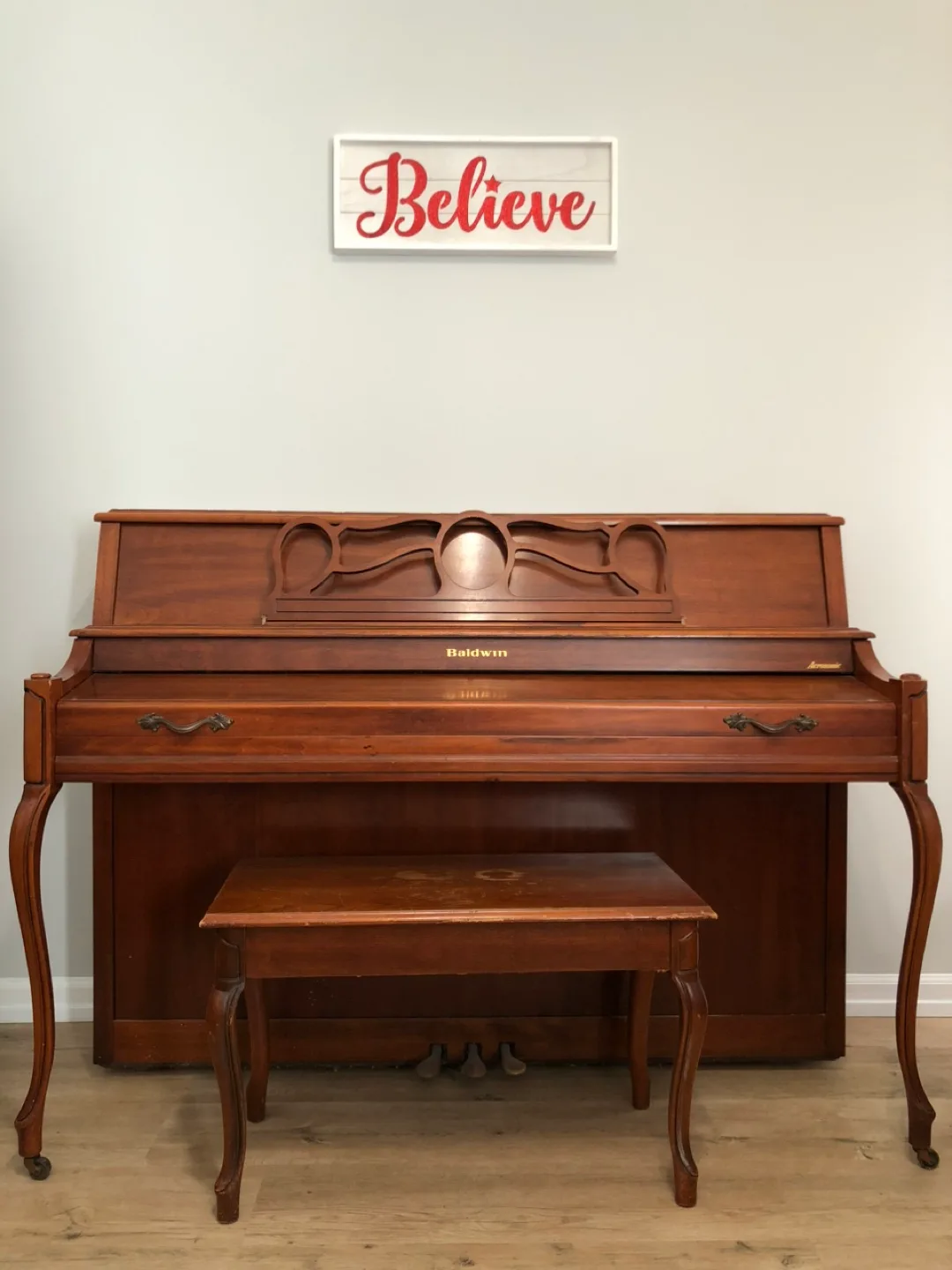 [Moving Sale] Baldwin Upright Piano with Bench thumbnail