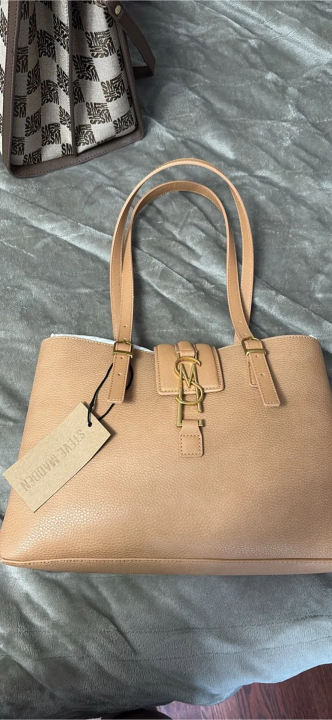 Steve Madden Brincie Camel Tote Bag thumbnail
