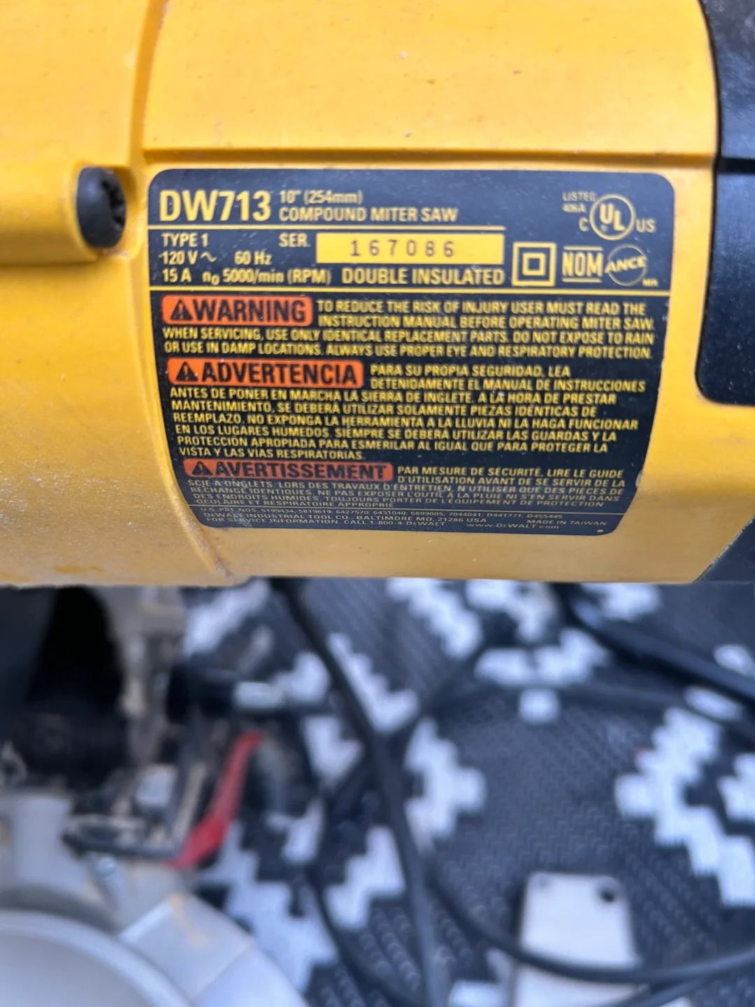 DeWalt DW713 10" Compound Miter Saw image indicator(3)